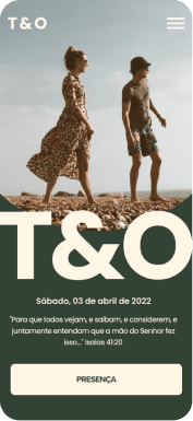 Exemplo de um site de casamento da Wedy