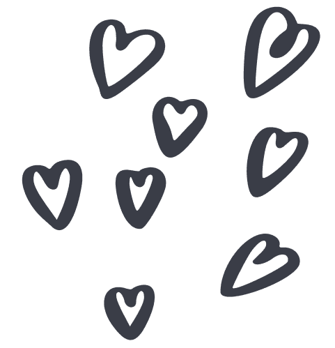 Ilustração de corações