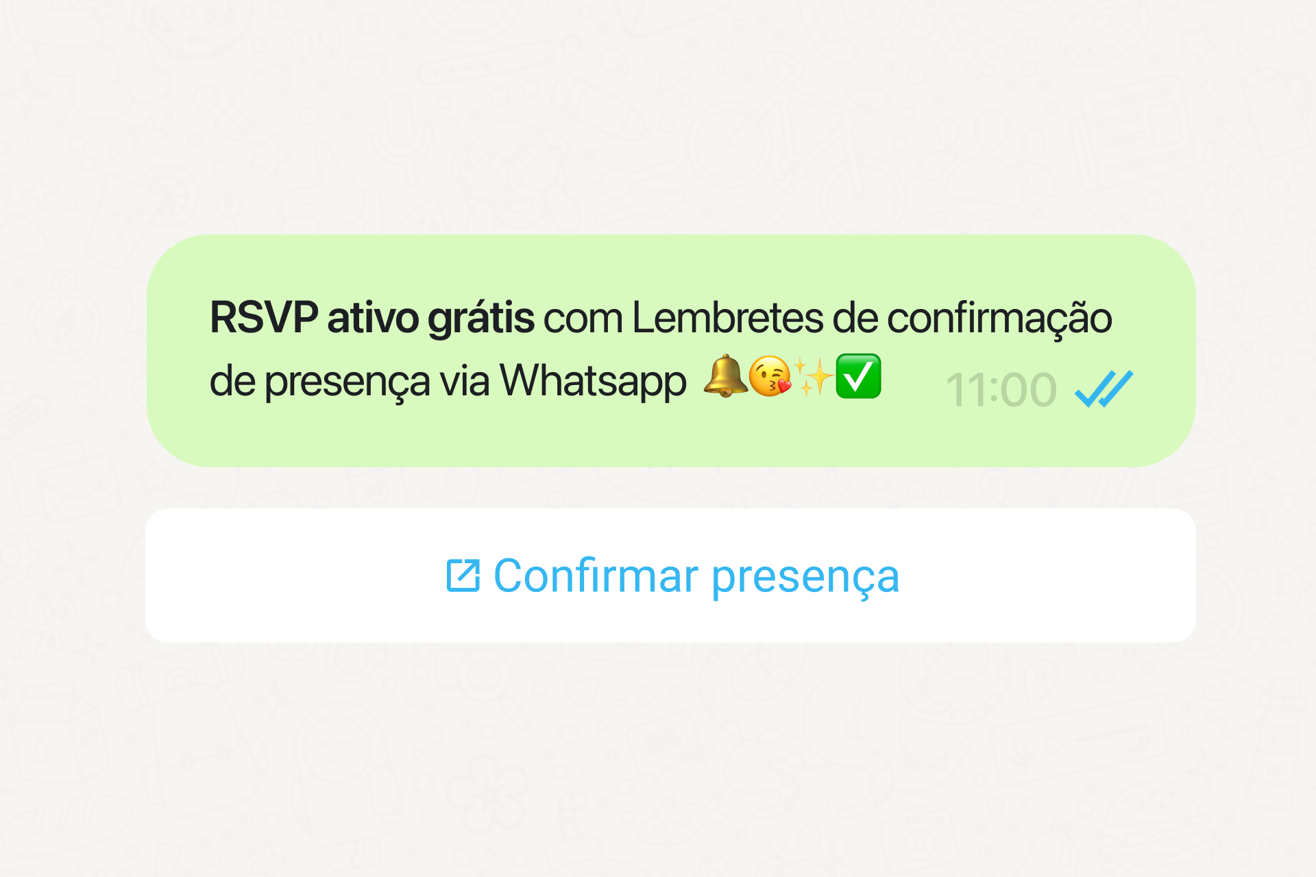 Economize tempo e dinheiro com a automação gratuita de RSVP via WhatsApp para seus eventos